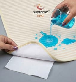 Supremenest Waterproof Cotton Bedwetting Sheet | Reusable Quick Dry Absorbent Bed Pad with TPU Layer | Machine Washable Bed Protector for Baby, Adult, Elderly & Pets, 47 X 40 Inch, photo 1